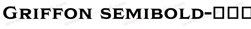 Griffon semibold字体转换